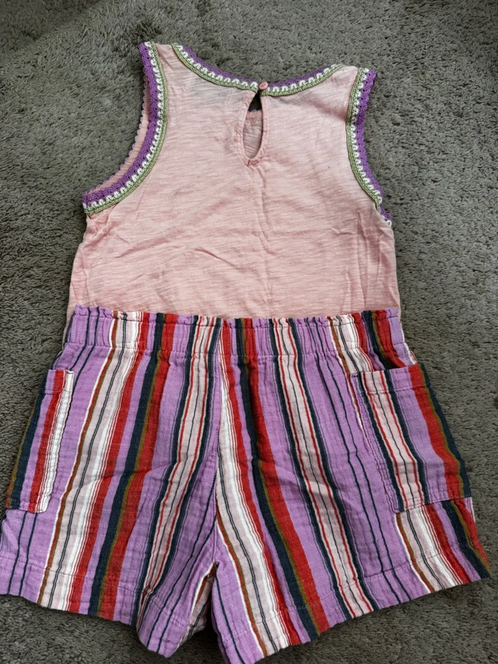 Old Navy tank top and shorts